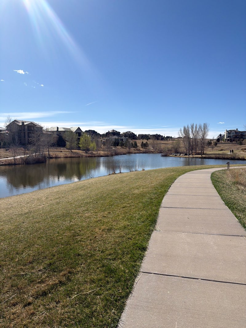 walking near me in Reflection Park in spring