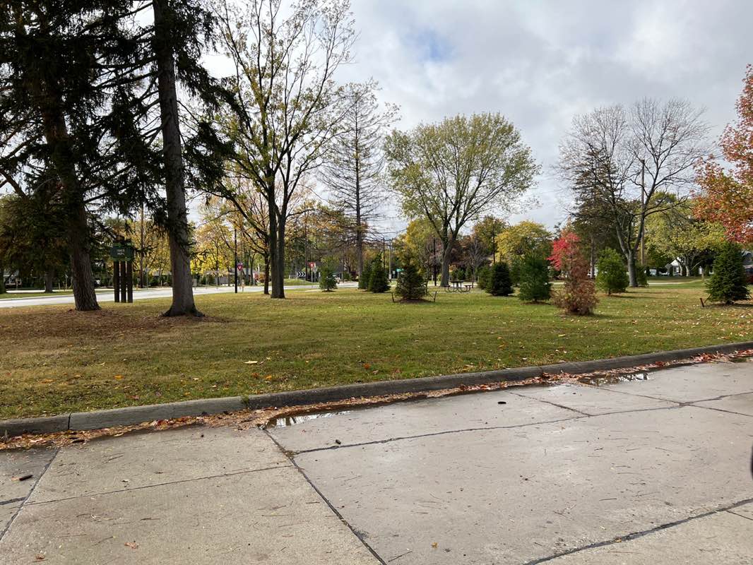 walking near me in Fries Park in autumn