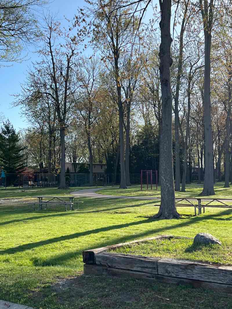 walking near me in Licht Park in spring