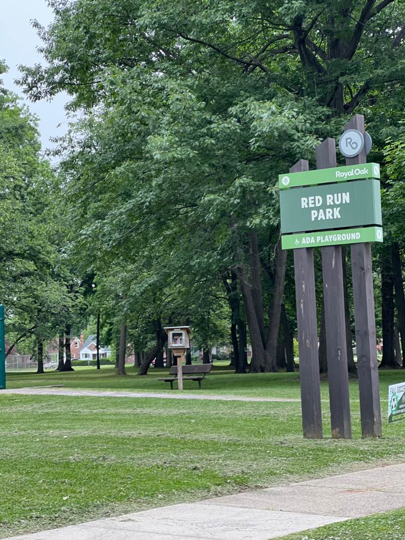 walking near me in Red Run Park in summer