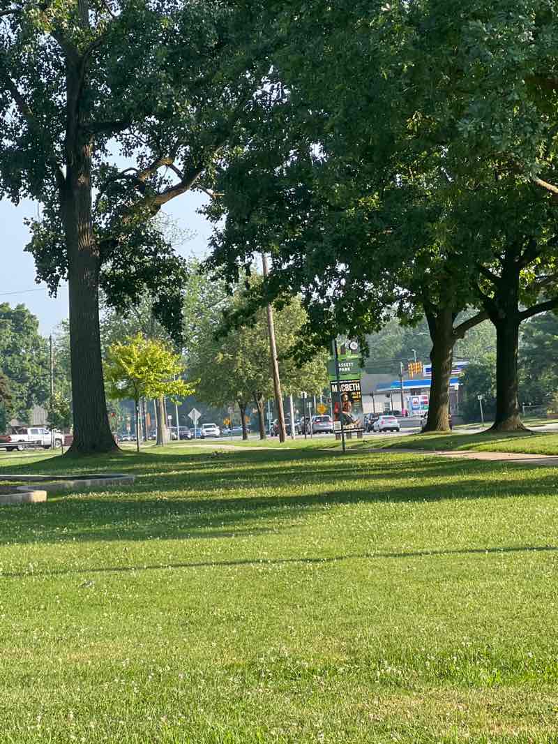 walking near me in Bassett Park in summer