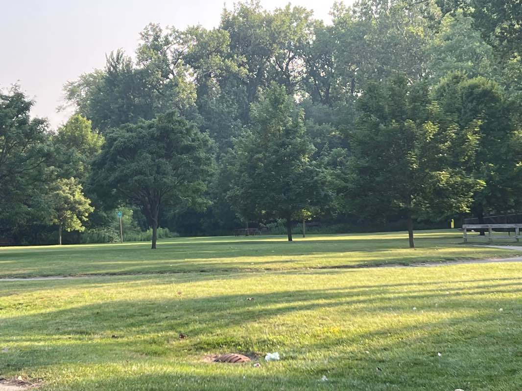 walking near me in Clinton River Heritage Park in summer