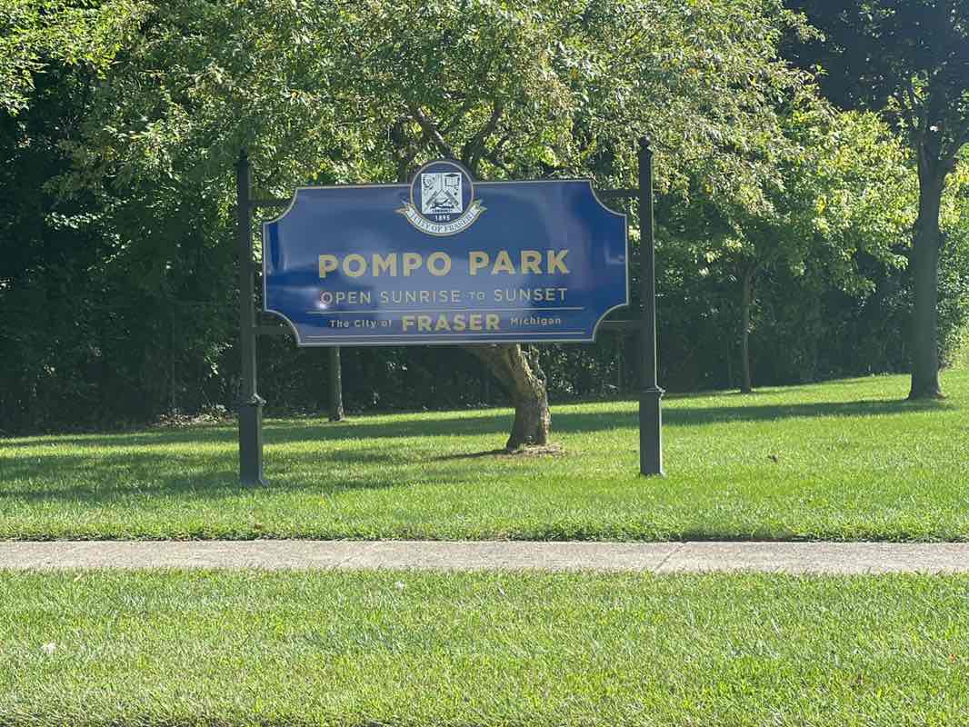 walking near me in James J. Pompo Park in autumn