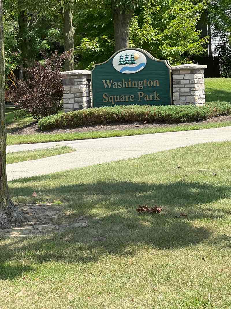walking near me in Washington Square Park in autumn