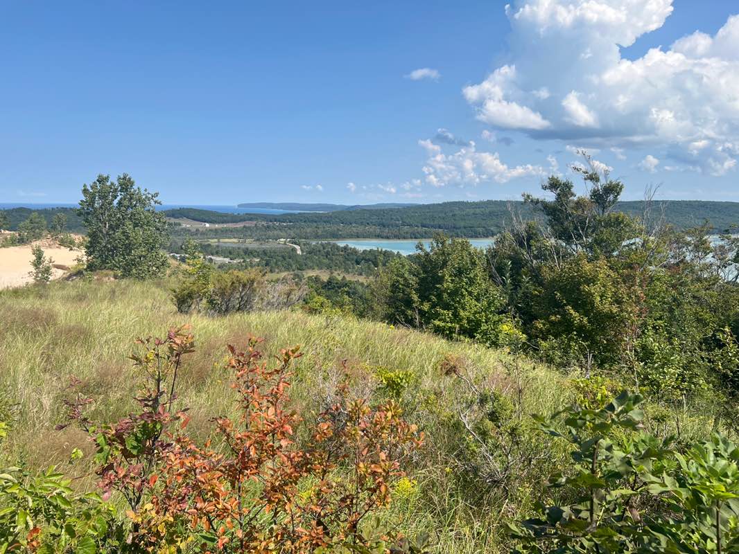 walking near me in Sleeping Bear Dunes National Lakeshore in autumn
