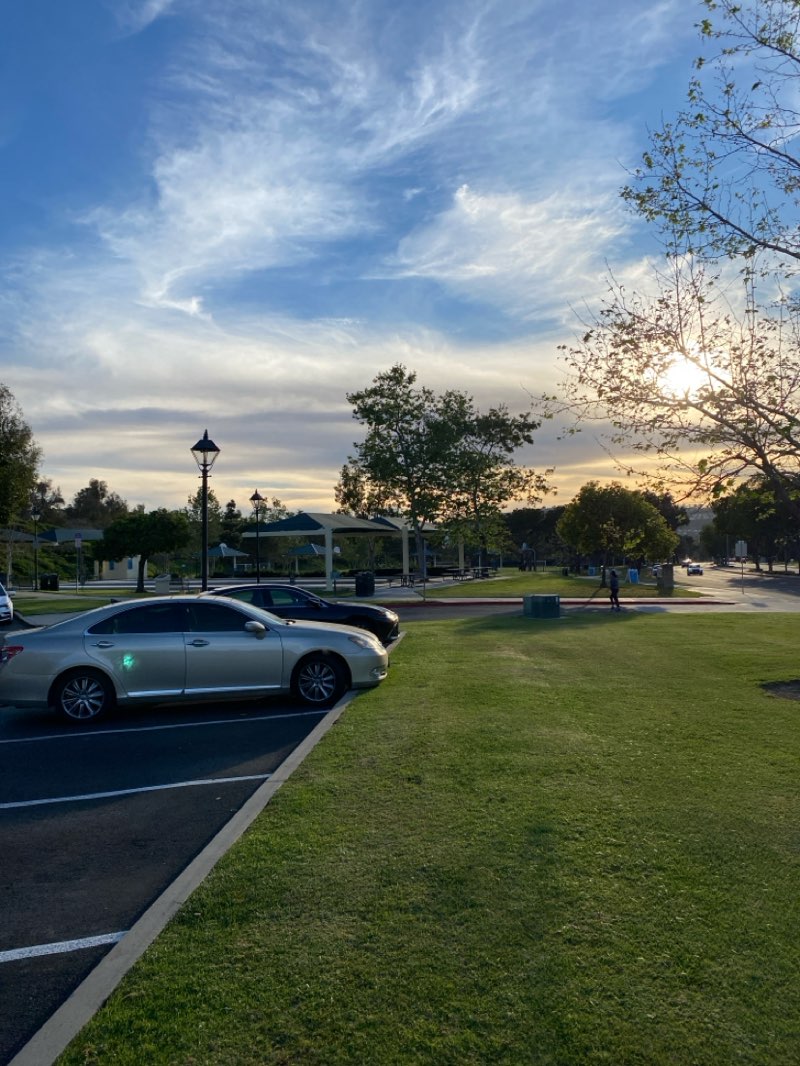 walking near me in Parc Vista Park in spring