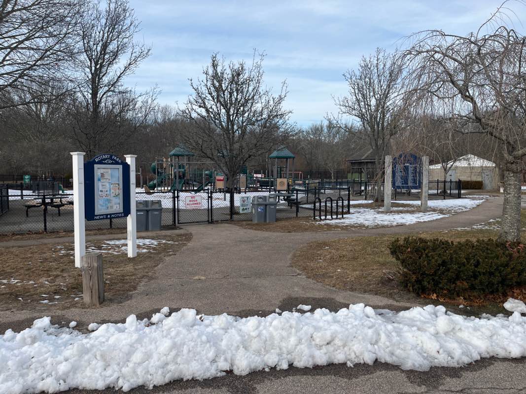 walking near me in Rotary Park in winter