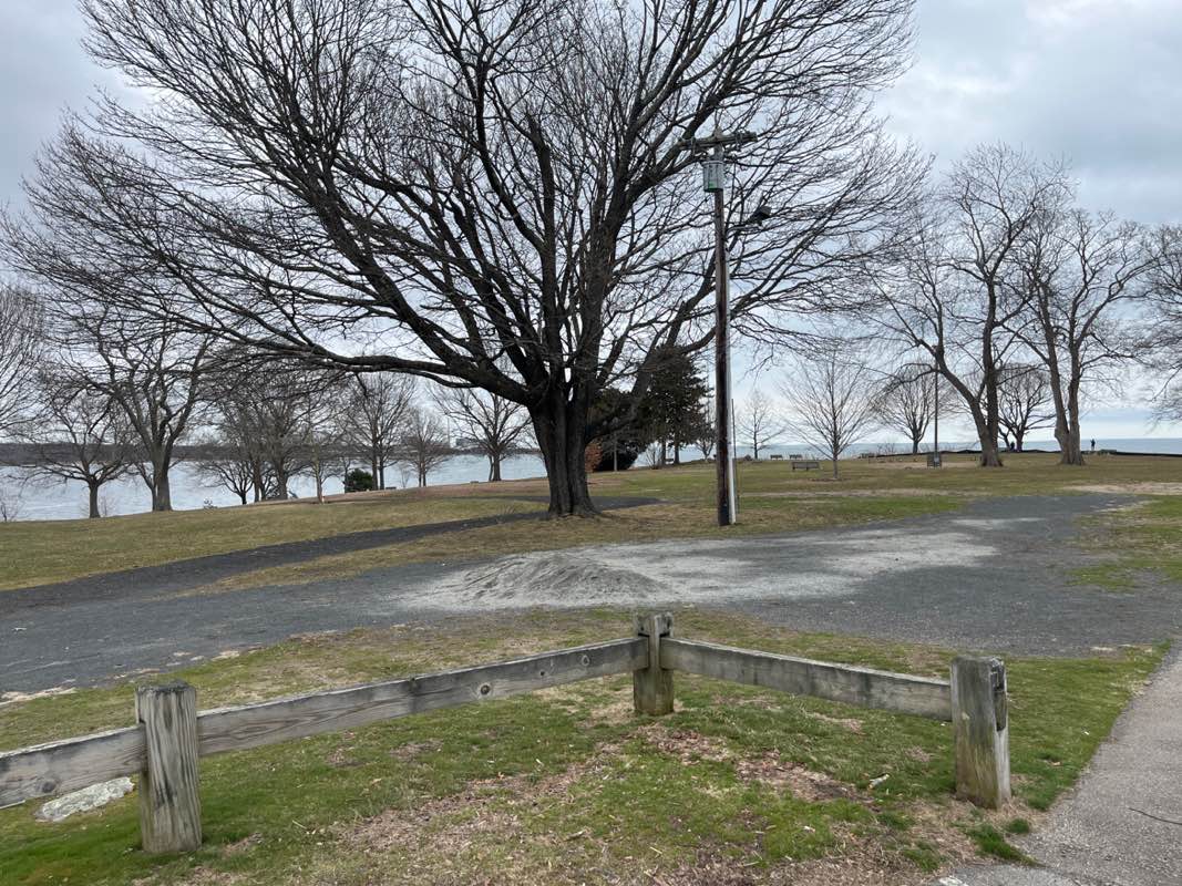 walking near me in McCook Point Park in spring