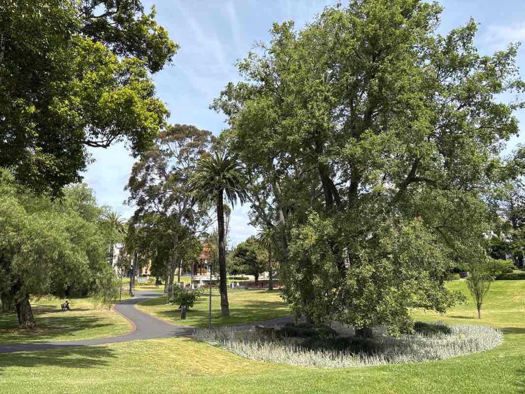walking near me in Johnstone Park in summer