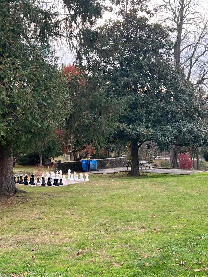 walking near me in Baird Park in autumn