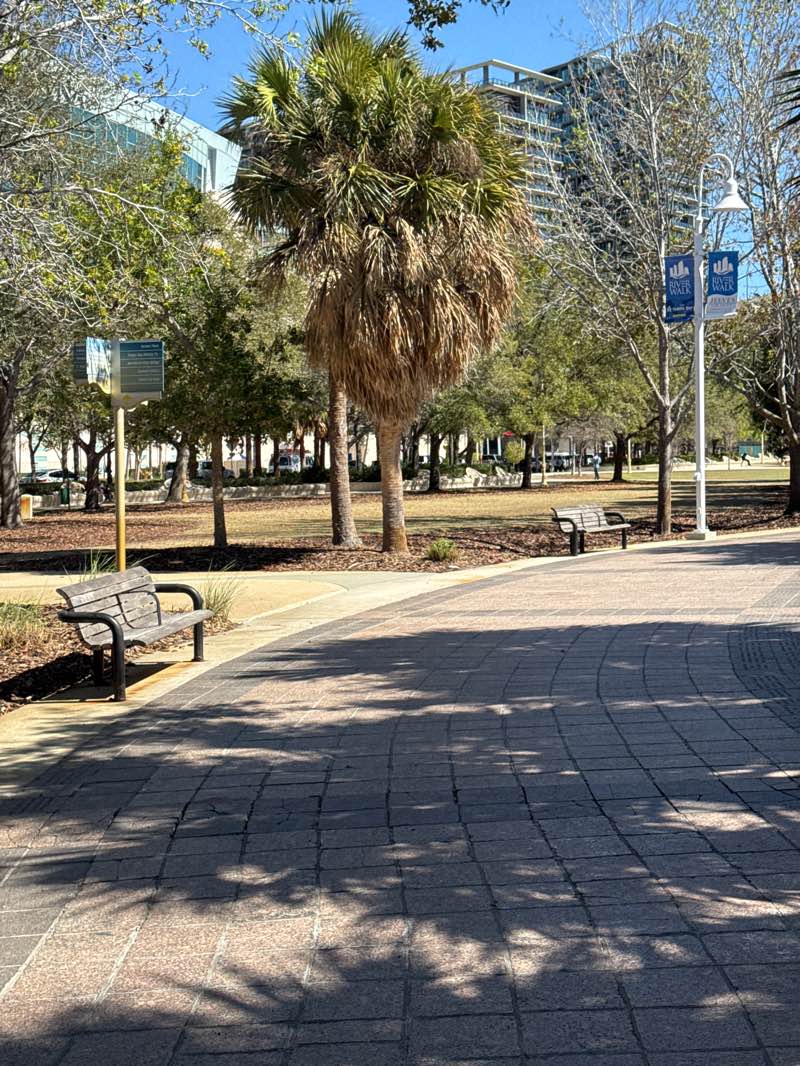 walking near me in Cotanchobee Fort Brooke Park in winter