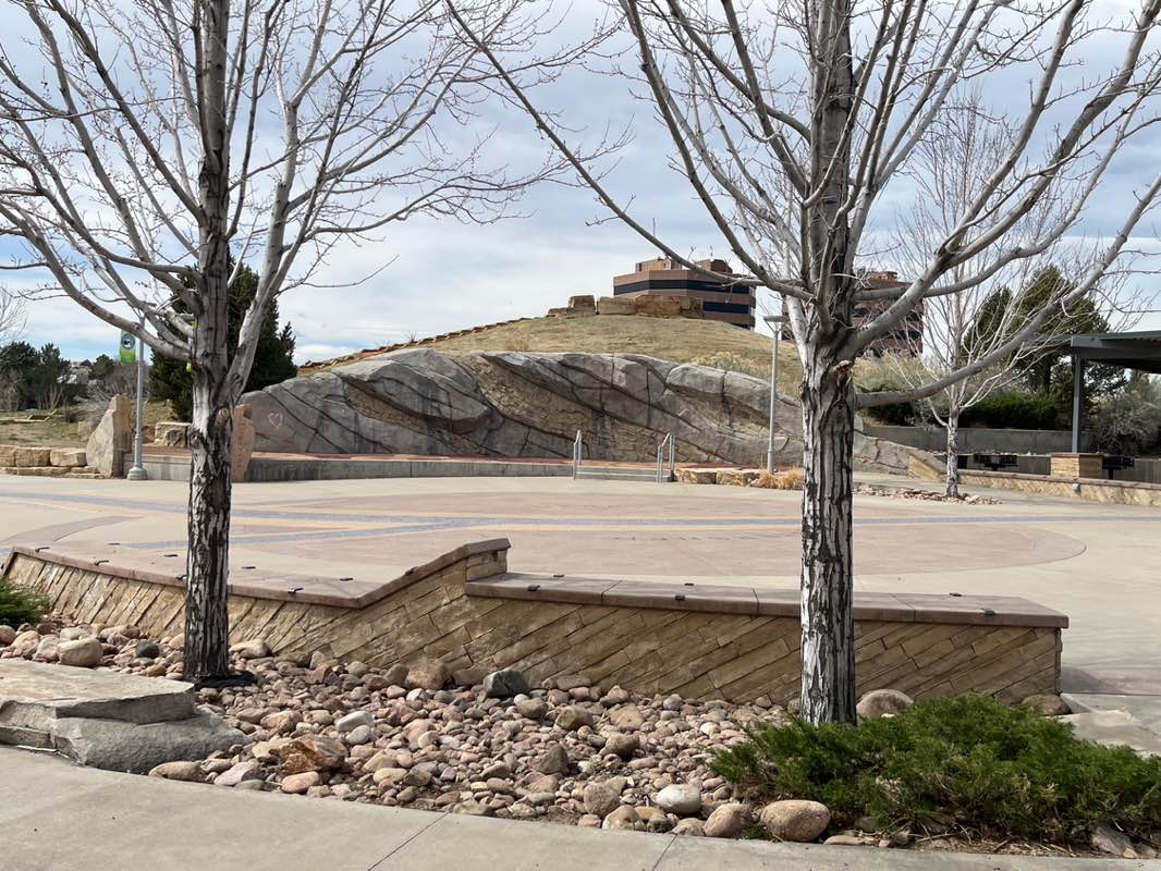 walking near me in Centennial Center Park in spring