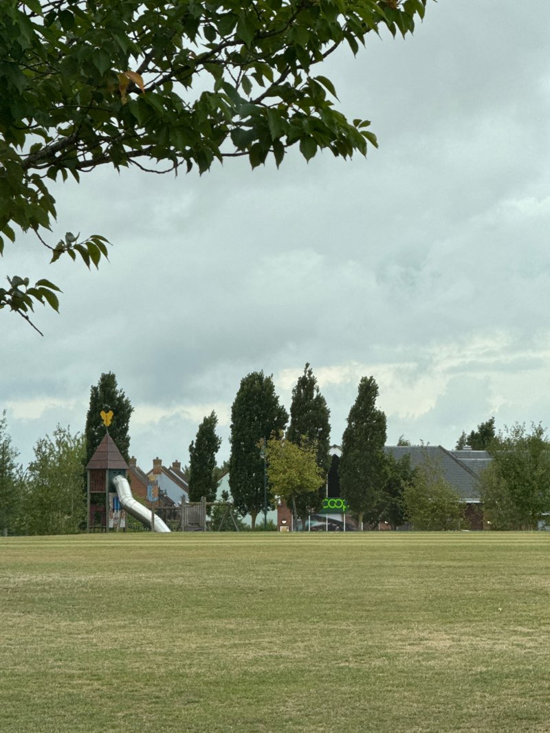 walking near me in Lower Cambourne Green & Cricket Pitch in autumn