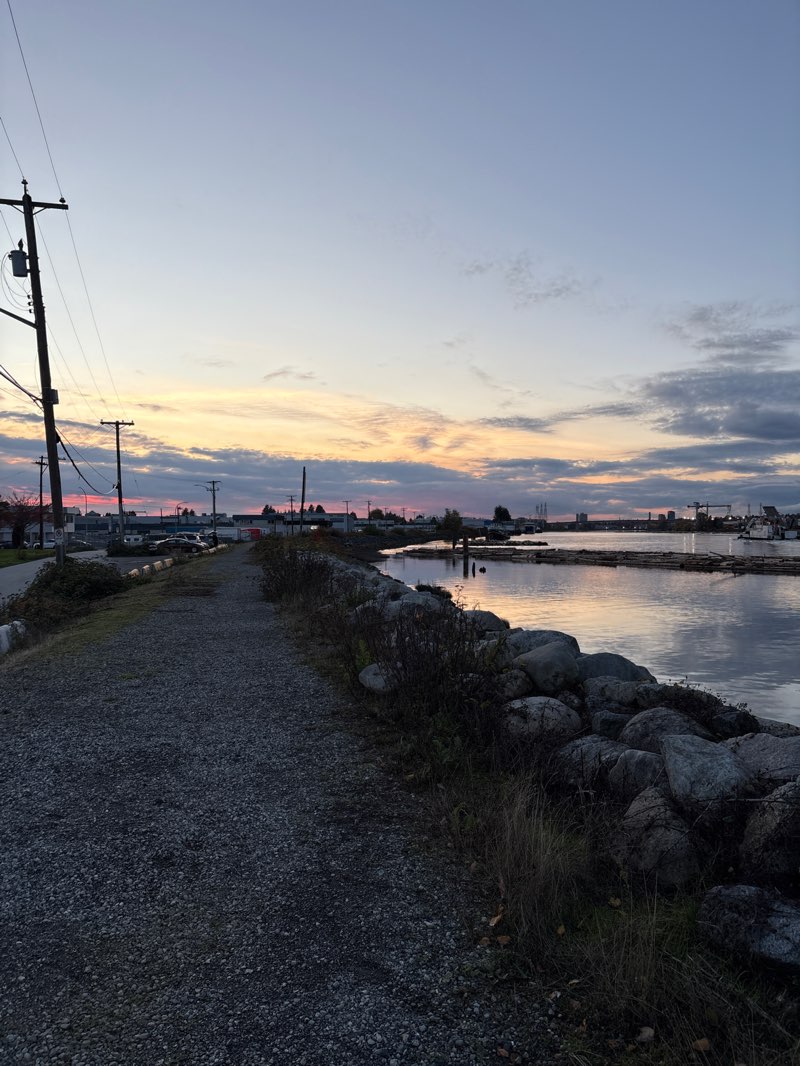 walking near me in Tait Waterfront Park in autumn