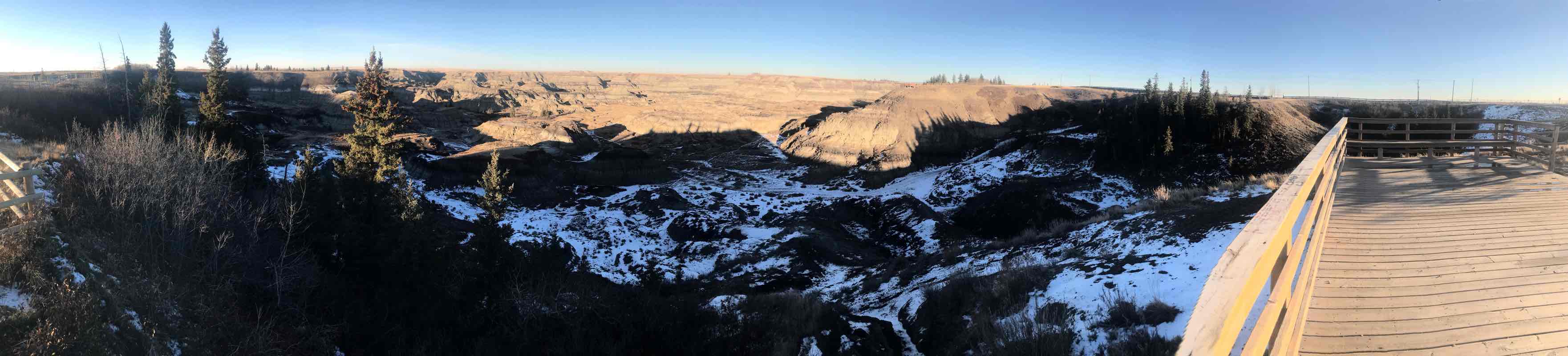 walking near me in Horseshoe Canyon in winter