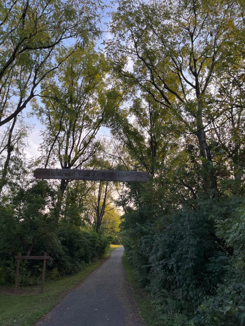 walking near me in Thomas Iron Works Property in winter