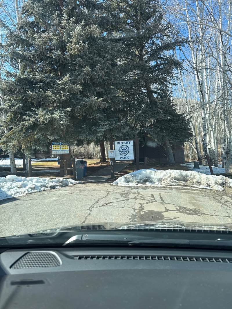 walking near me in Rotary Park in winter