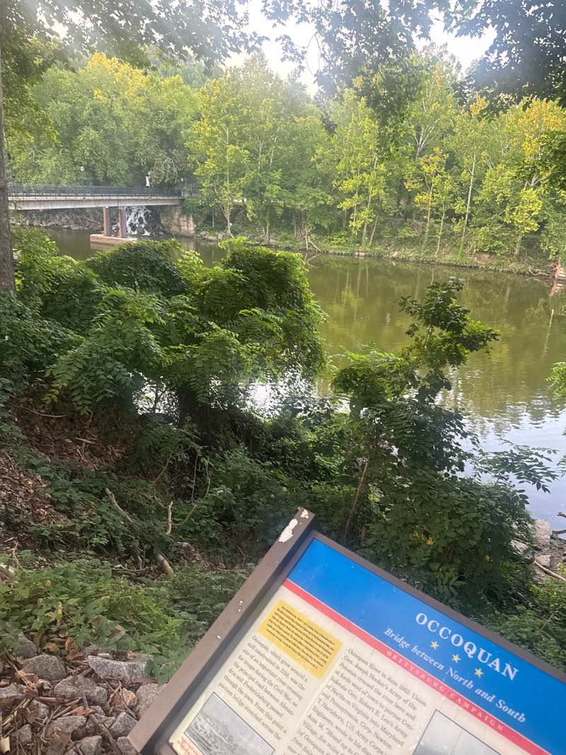 walking near me in River Mill Park in summer