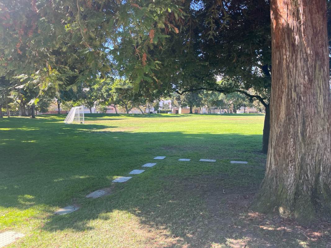 walking near me in Roxbury Park in autumn