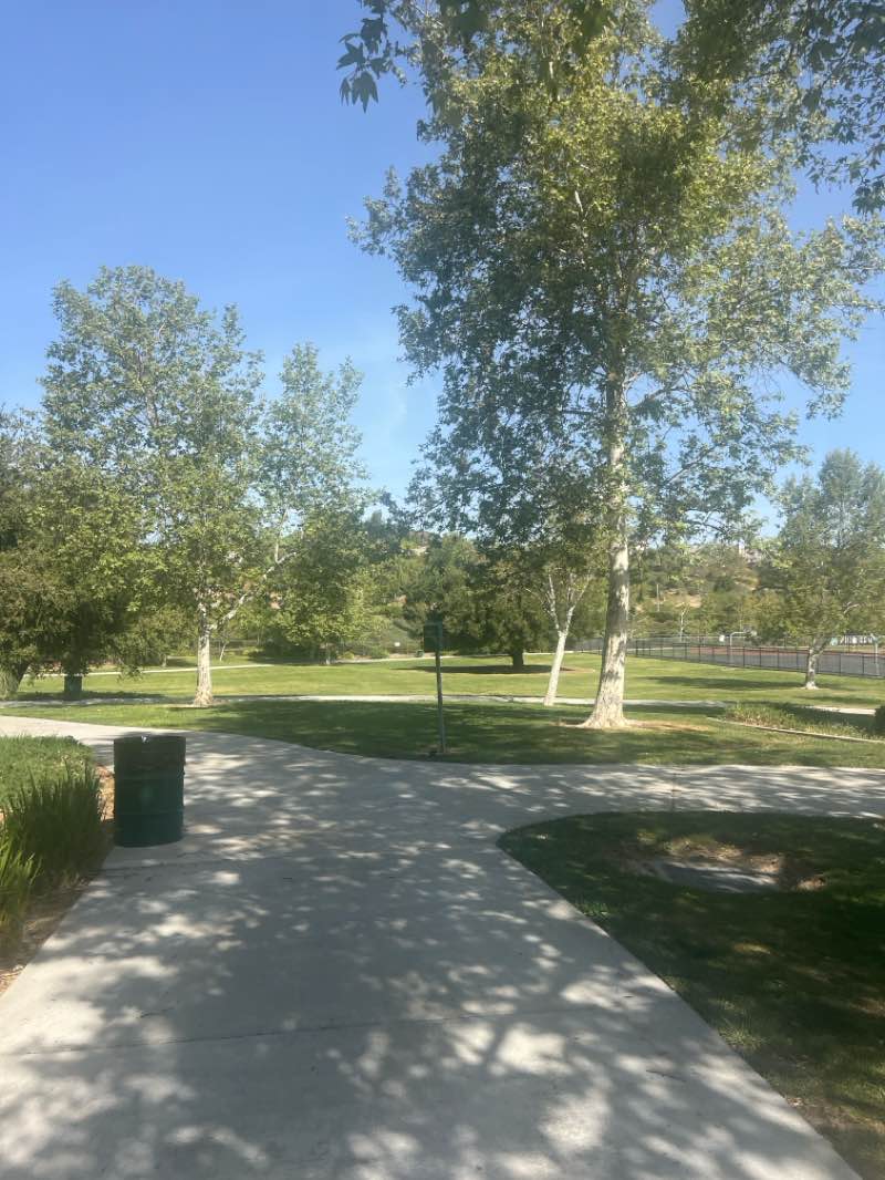 walking near me in Jake Kuredjian Park in spring