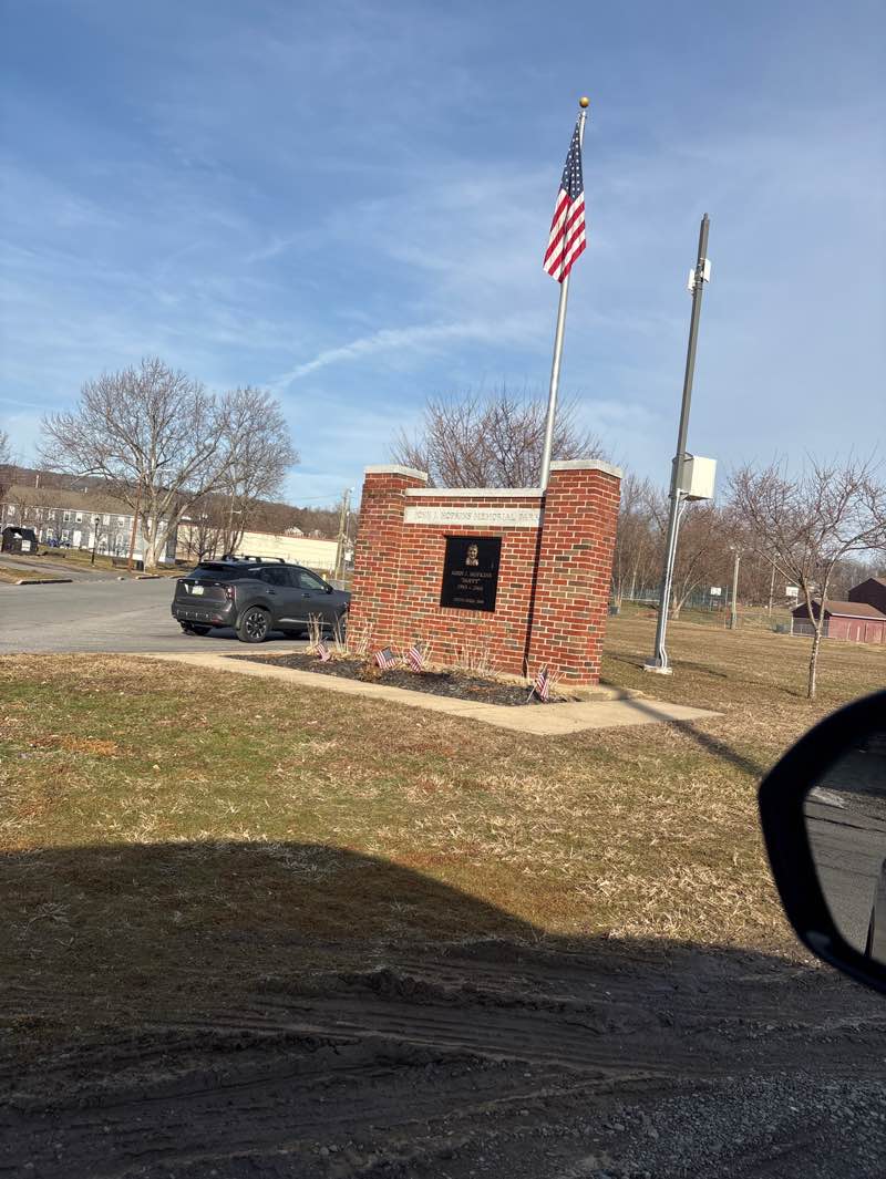 walking near me in John J. Hopkins Memorial Park in winter