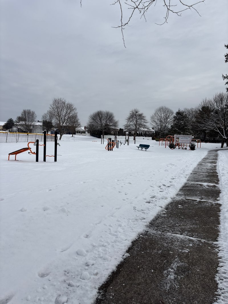 walking near me in Barney Farms Park in winter