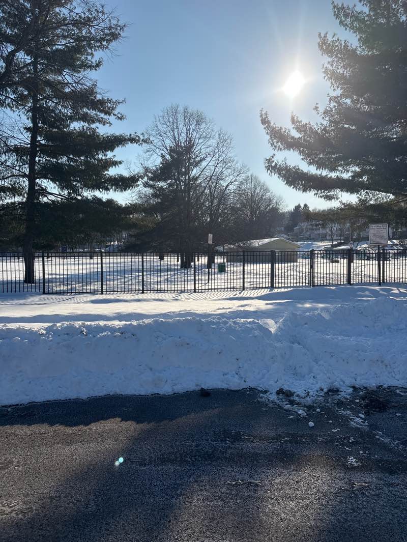 walking near me in Miners Memorial Park in winter