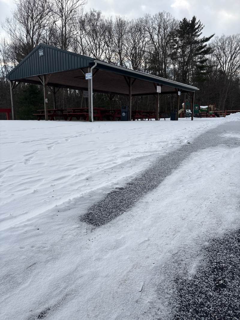walking near me in Jackson Township Park in winter