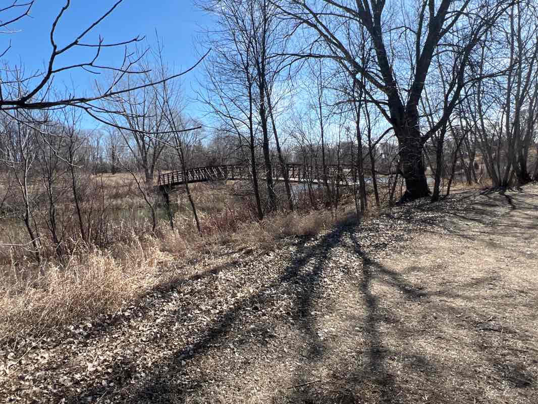 walking near me in Heritage Park in spring