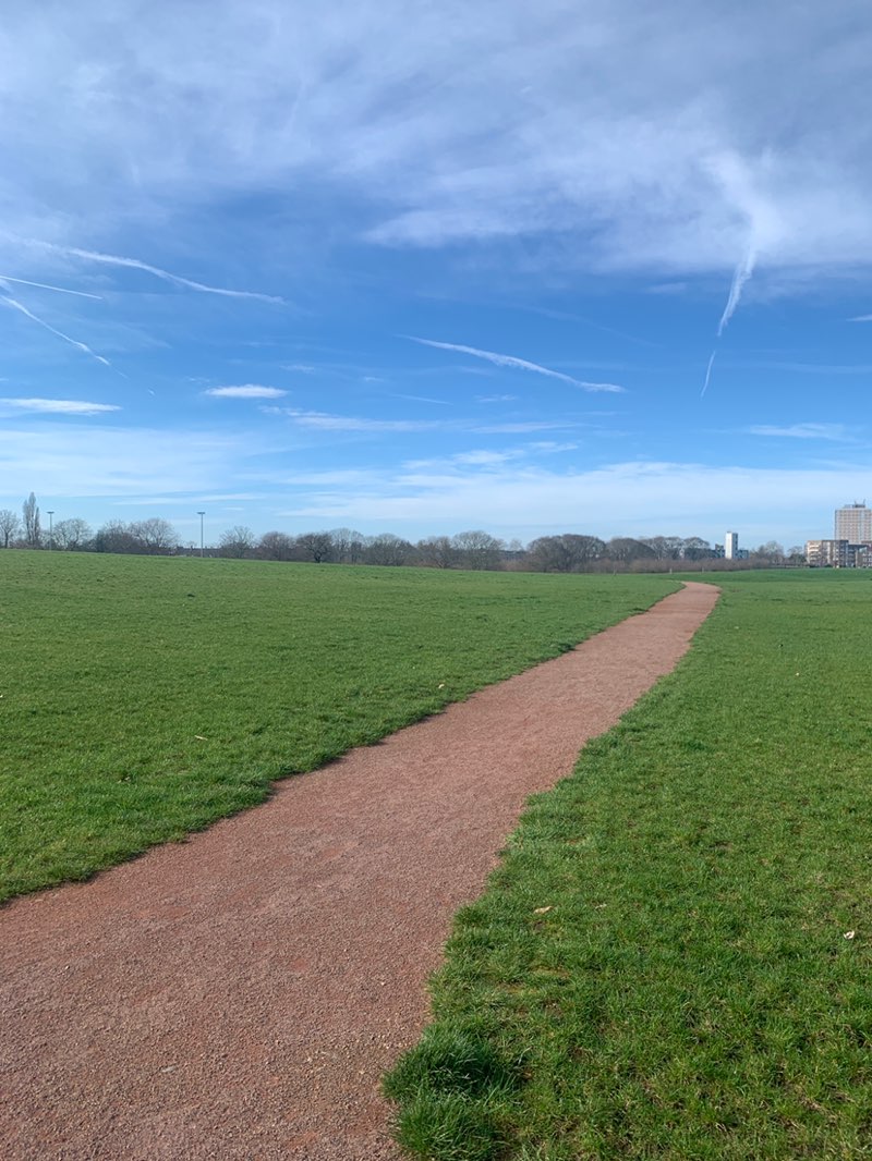 walking near me in Central Park in spring
