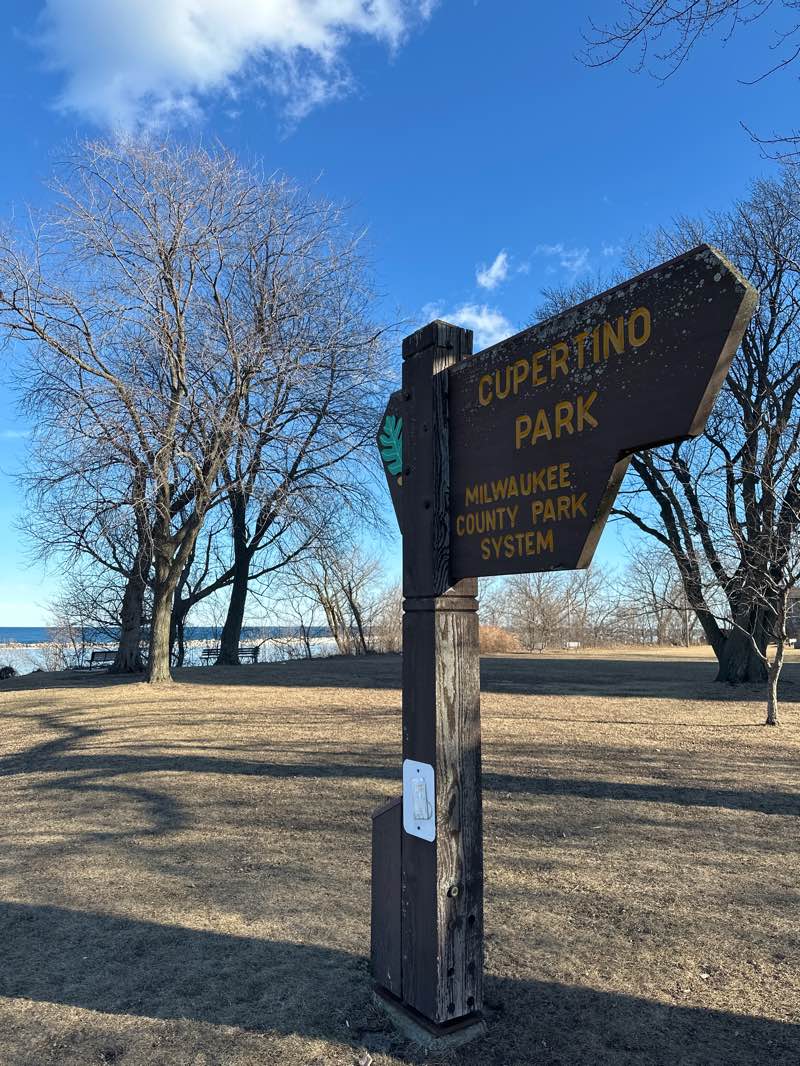 walking near me in Cupertino Park in winter