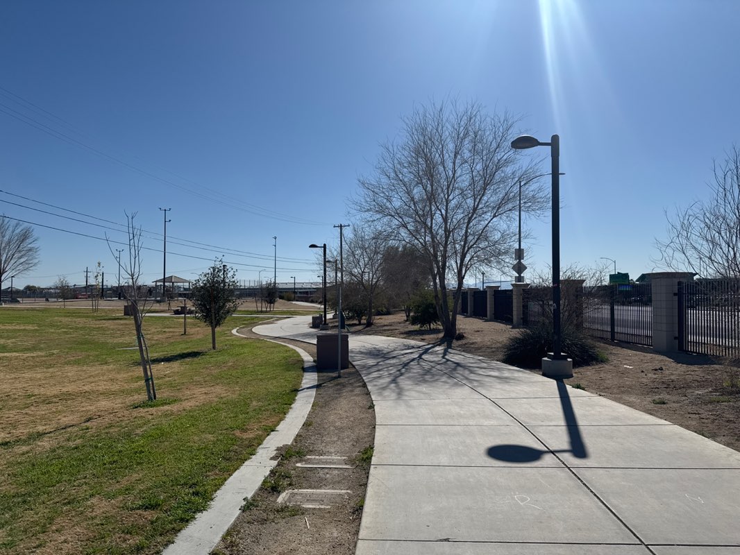 walking near me in Freedom Park in winter