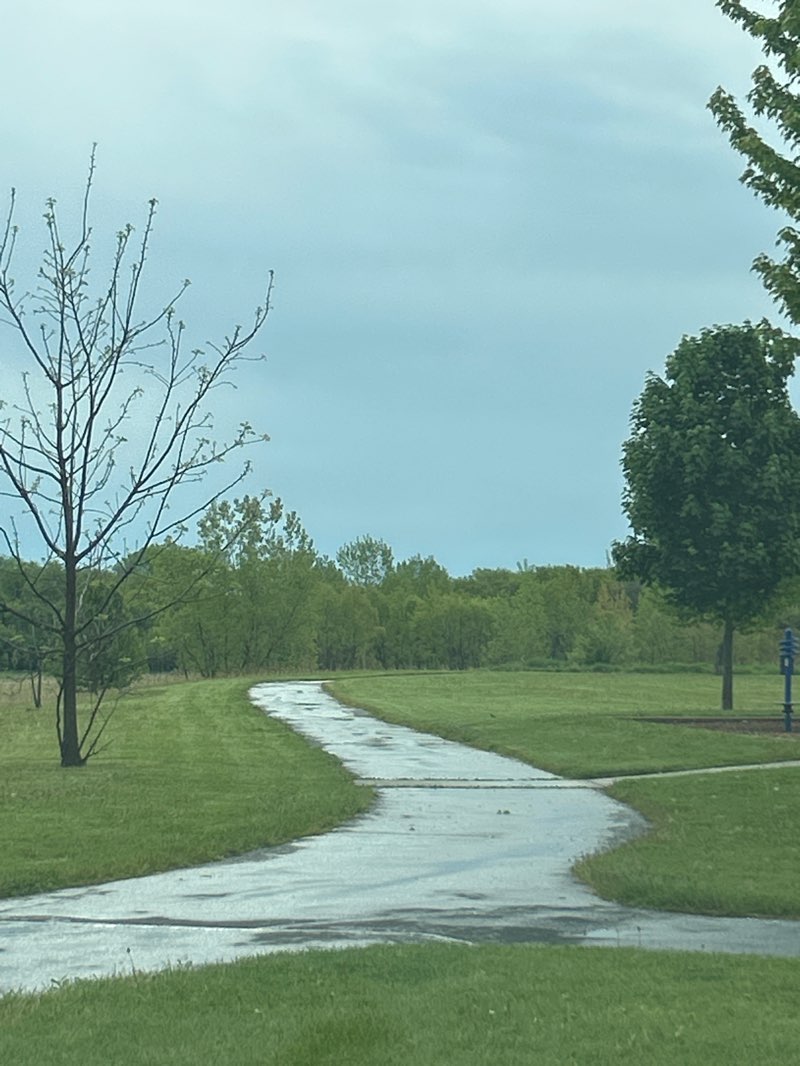 walking near me in Prairie Walk Park in spring