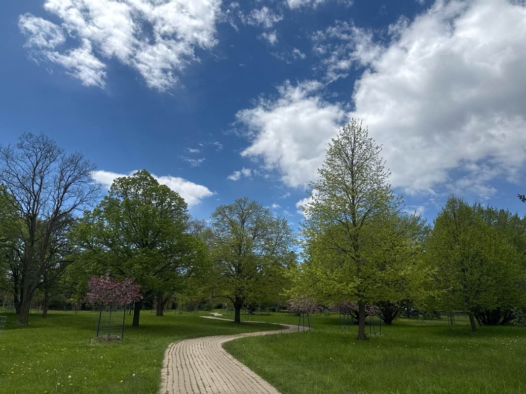walking near me in Niagara Parks Botanical Gardens in spring