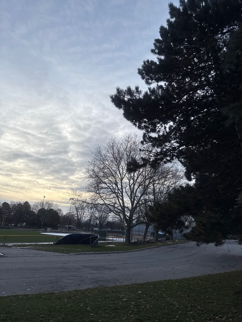 walking near me in Oakes Park in winter