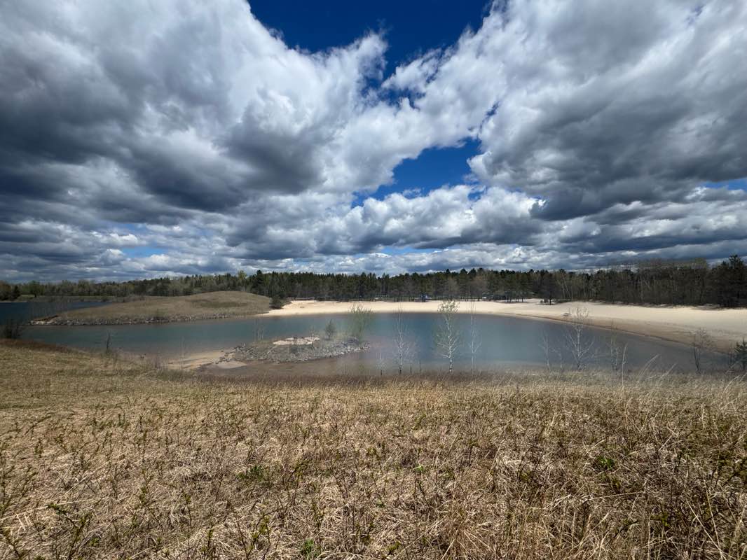 walking near me in Wazee Lake Recreation Area in spring