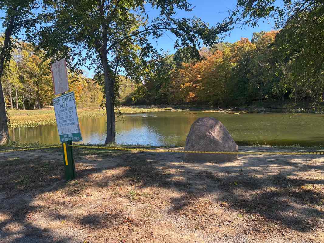 walking near me in Carter Park in autumn