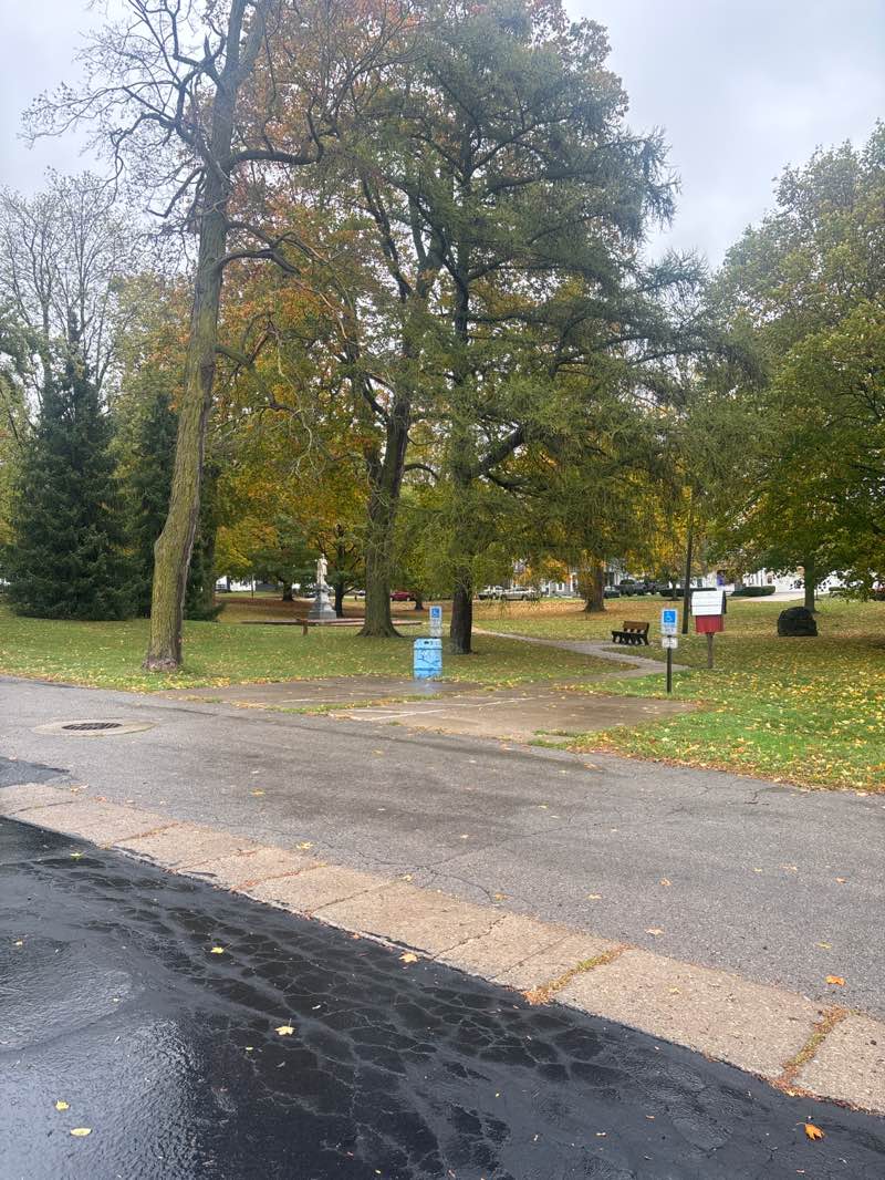 walking near me in Rutan Park in autumn