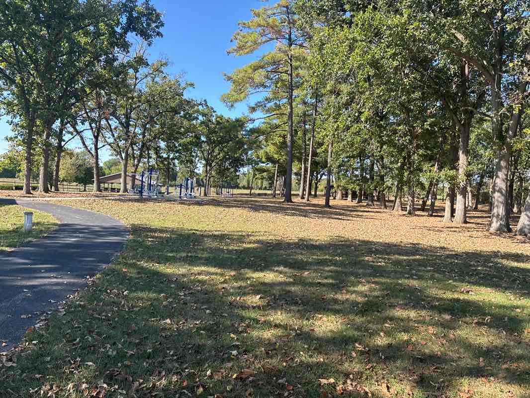 walking near me in East Liberty Park in autumn