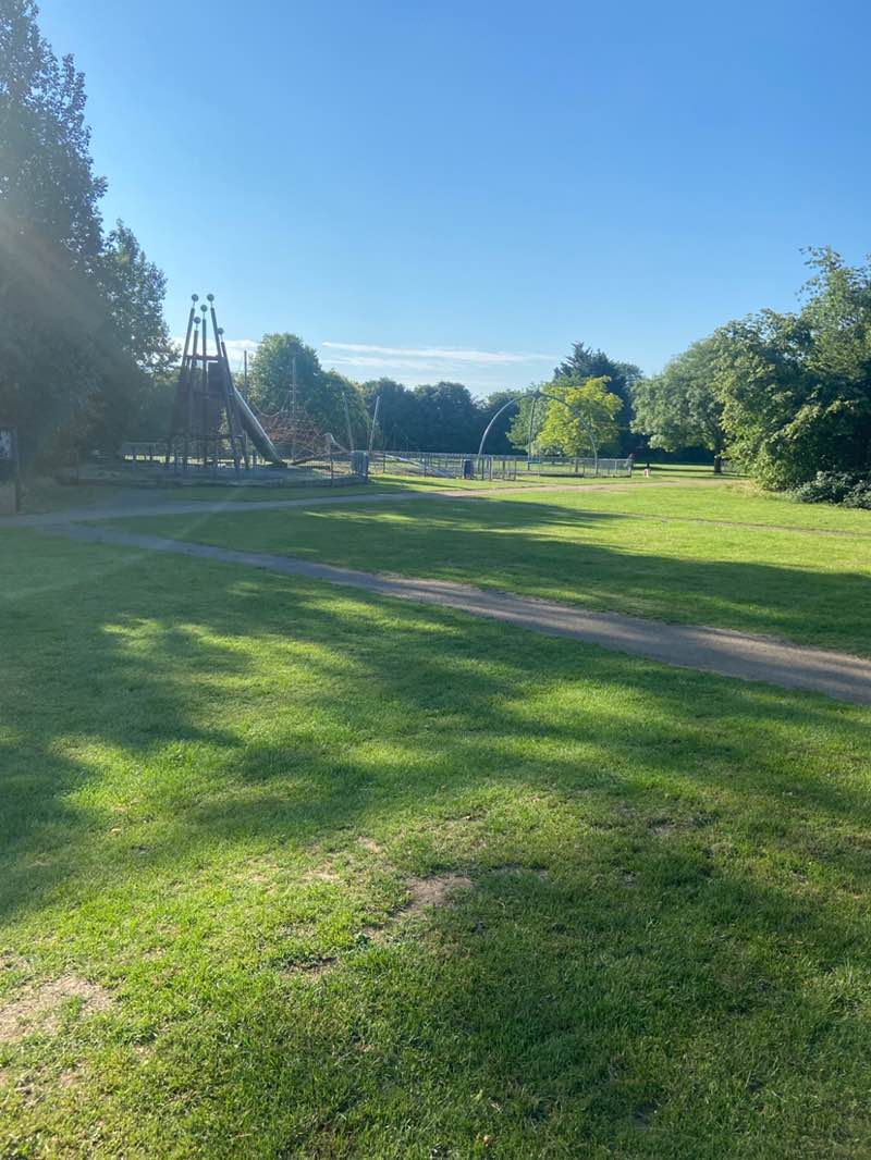 walking near me in Moneyhole Lane Playing Fields in summer