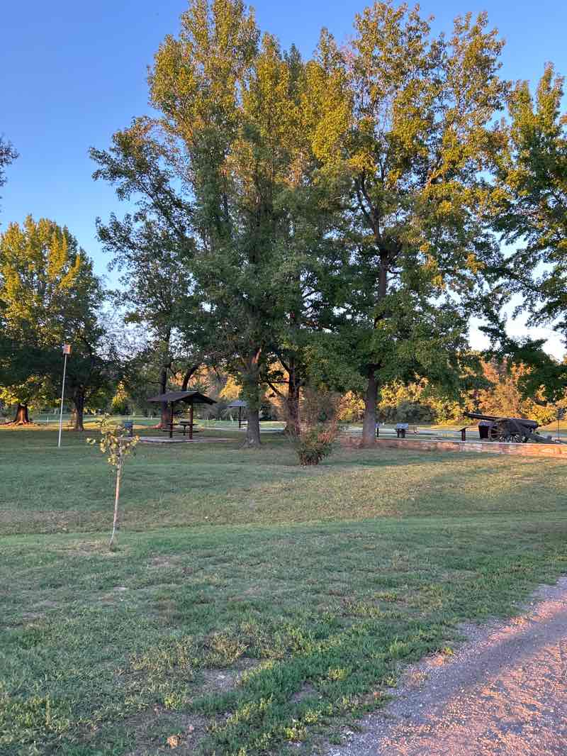 walking near me in Mammoth Spring State Park in autumn