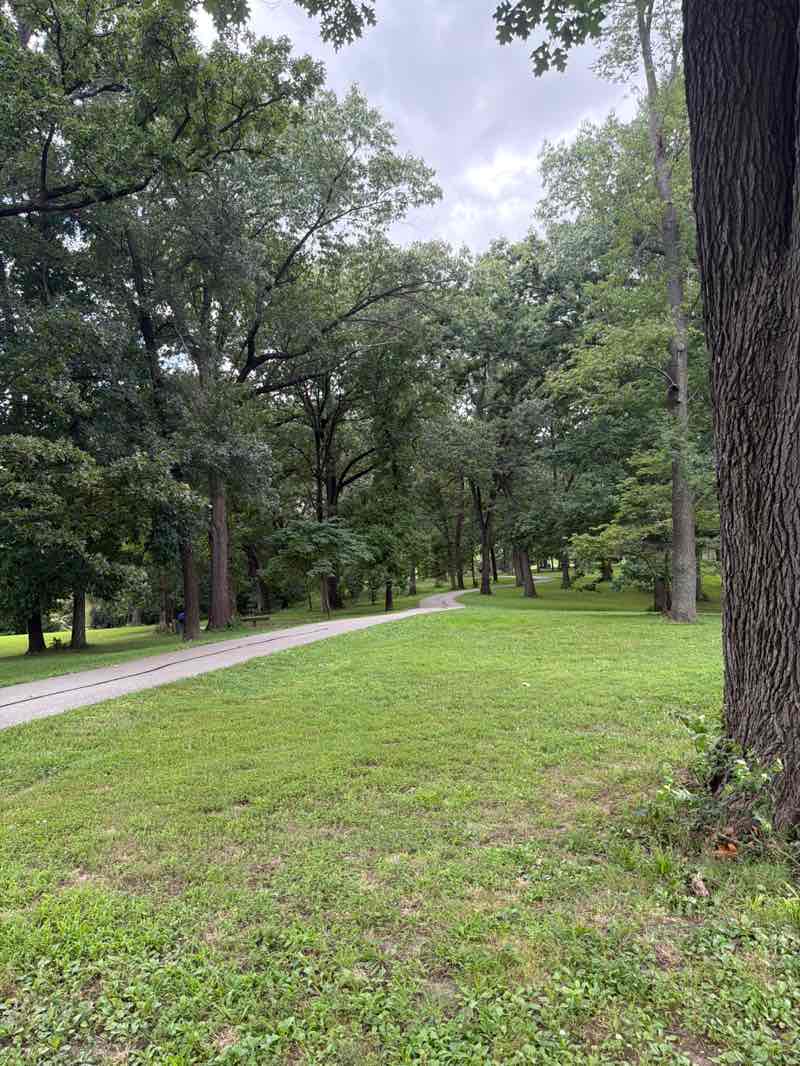 walking near me in Jefferson Barracks County Park in summer