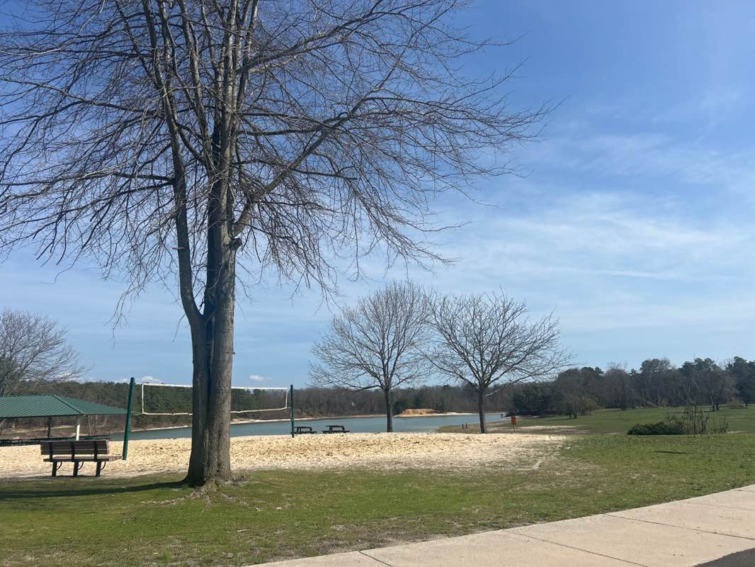 walking near me in South Vineland Park in spring