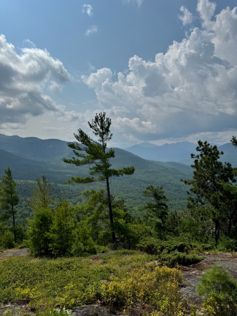 walking near me in Hurricane Mountain Wilderness in winter
