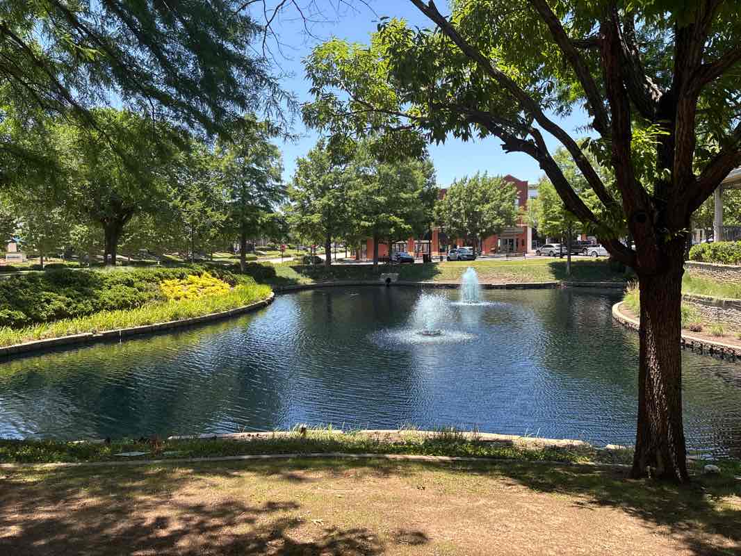 walking near me in Rustin Park in summer