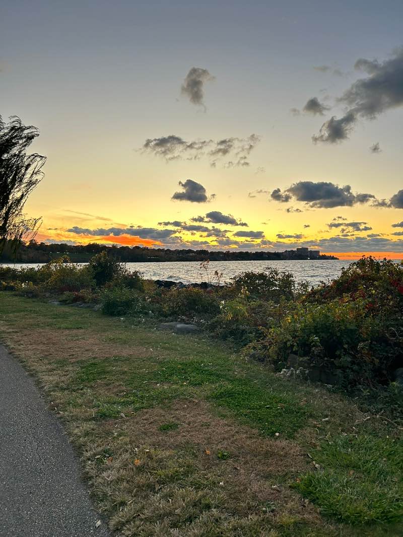 walking near me in Cudell Commons in spring