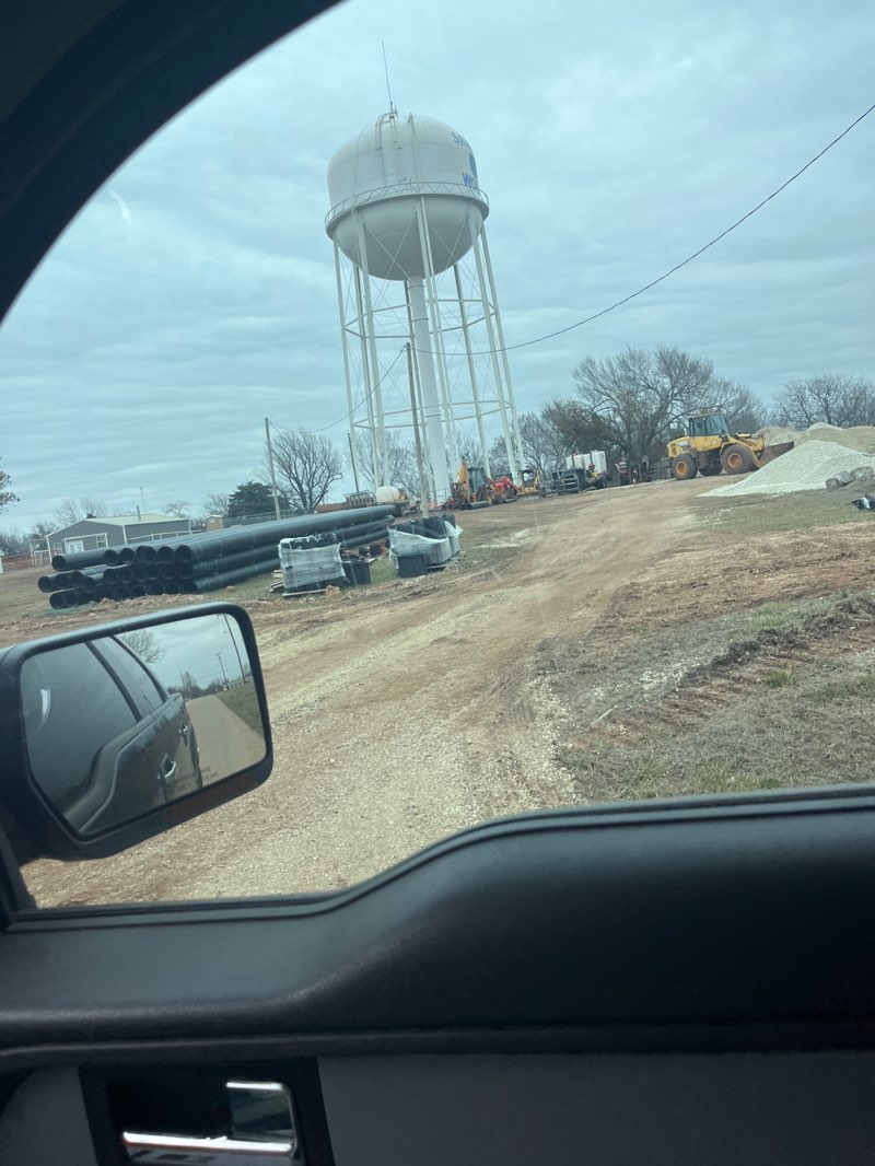 walking near me in Shawnee Wolves Water Tower Park in winter