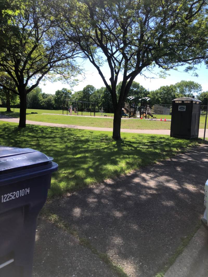 walking near me in Wood Park in summer