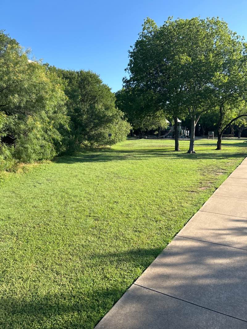 walking near me in San Gabriel Park in summer