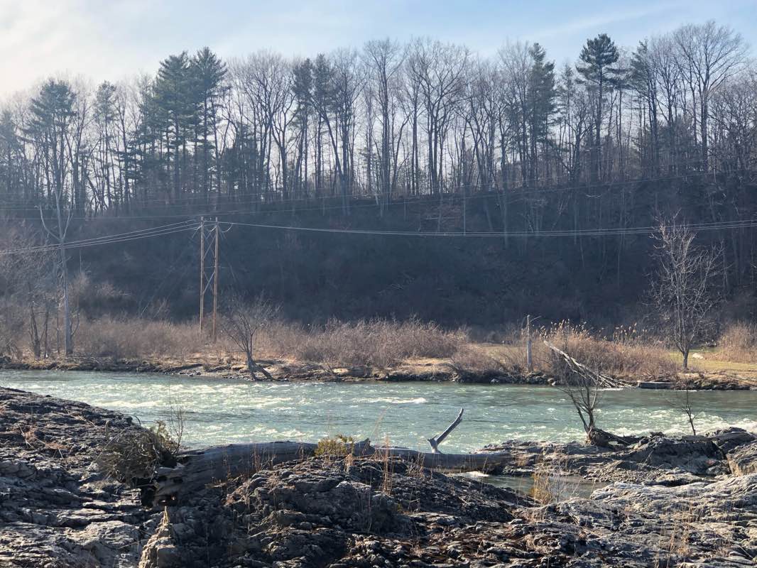 walking near me in Overlook Park in winter